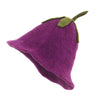 Aubergine Felt Hat