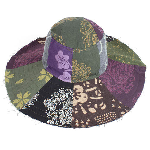 Thai Patch Sun Hat-Hats-Siesta Crafts