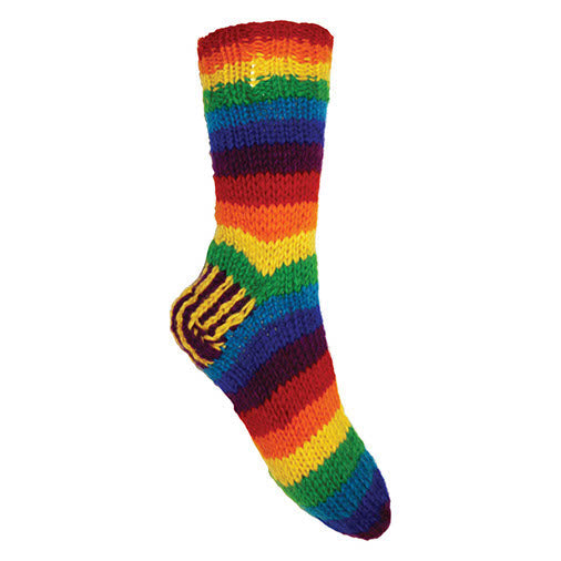 Rainbow Knit Socks