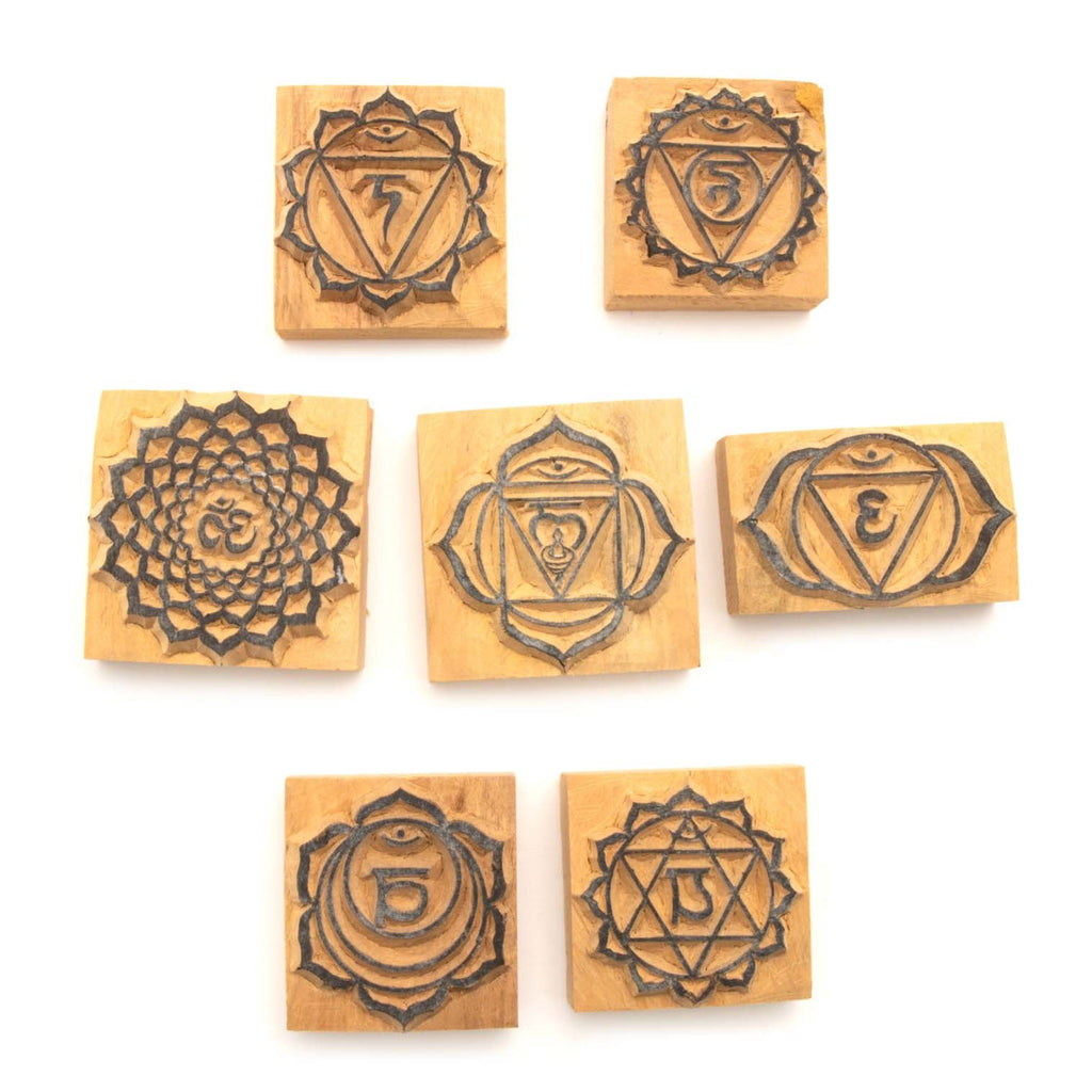 Set of Chakra Printing Blocks-Office & Stationery-Siesta Crafts