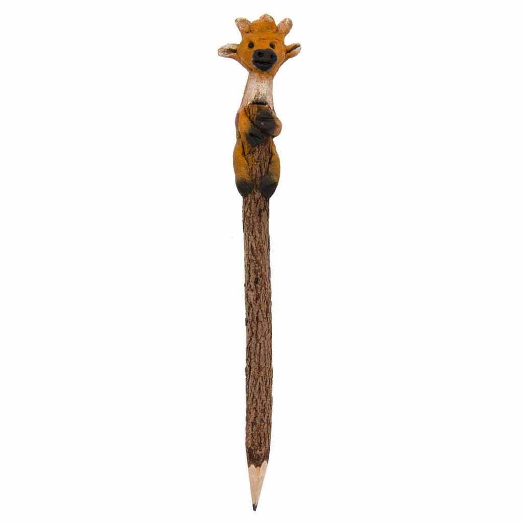 Giraffe Sawdust Pencil-Office & Stationery-Siesta Crafts