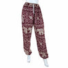 Drawstring Elephant Print Trousers