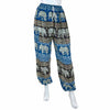 Drawstring Elephant Print Trousers-Trousers-Siesta Crafts