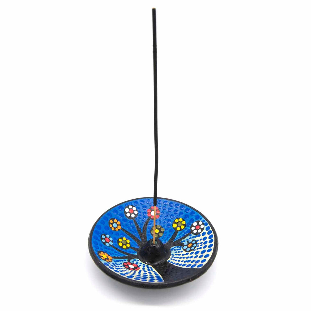 Dot Painted Tree of Life Incense Holder-Incense Holders-Siesta Crafts