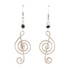 Treble Clef Kenyan Earrings