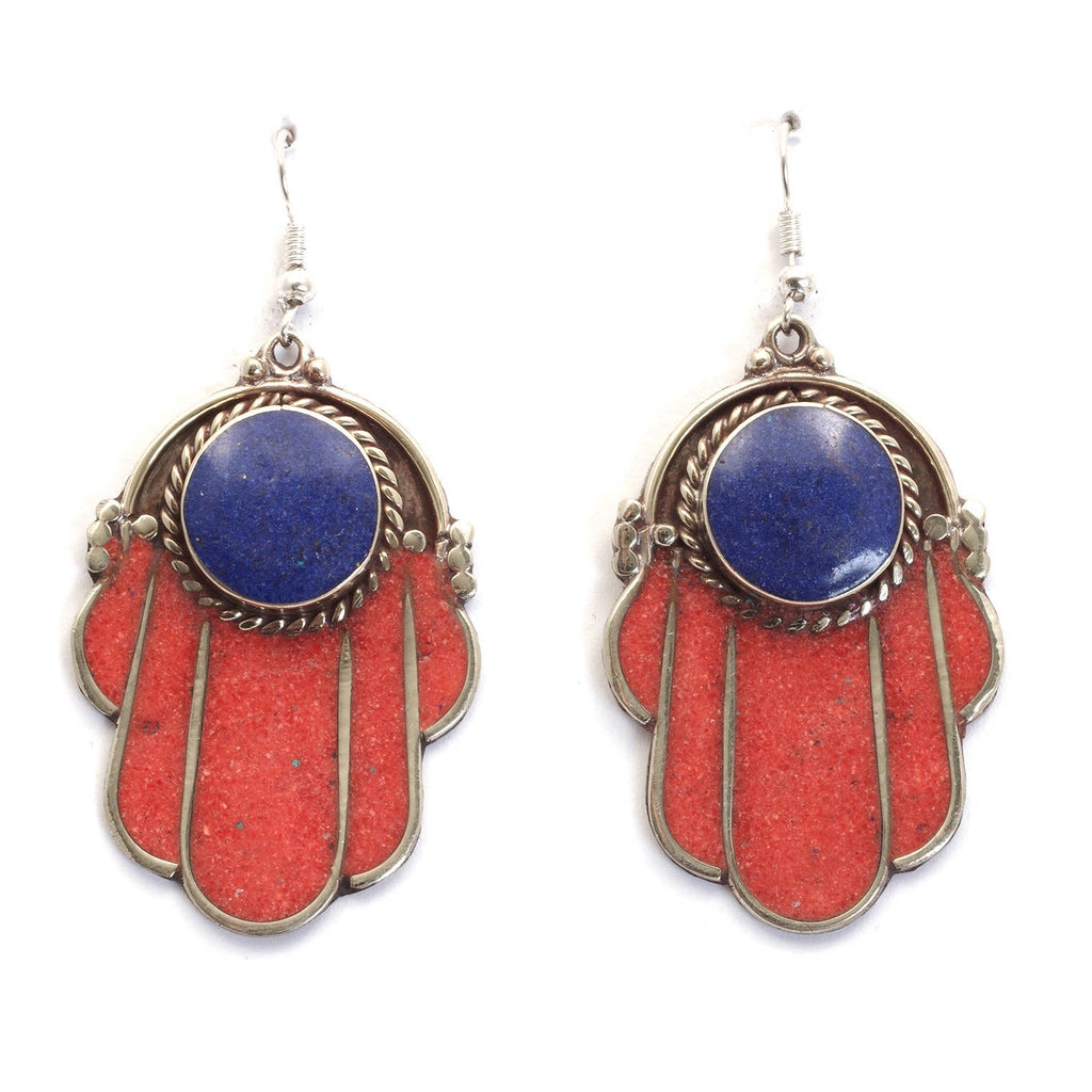 Ochre Fatima Metal Earrings