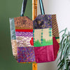 Recycled Sari Market Tote Bag