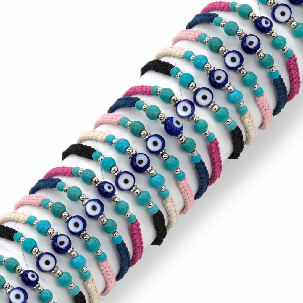 Tube of Evil Eye Wristbands (x50)