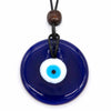 Large Glass Evil Eye Necklace-Necklaces & Pendants-Siesta Crafts