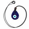 Large Drop Glass Evil Eye Necklace-Necklaces & Pendants-Siesta Crafts