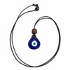 Small Drop Glass Evil Eye Necklace-Necklaces & Pendants-Siesta Crafts