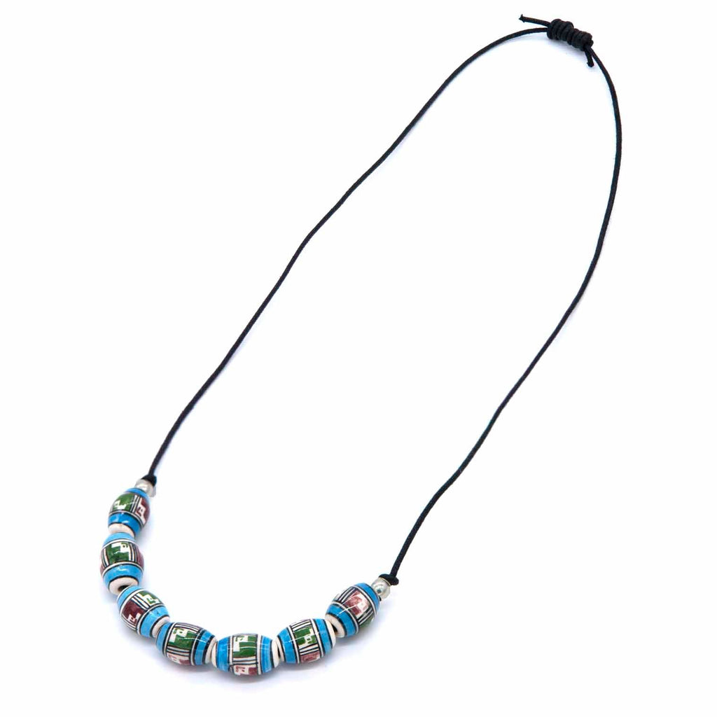 Paso Bead Necklace-Necklaces & Pendants-Siesta Crafts