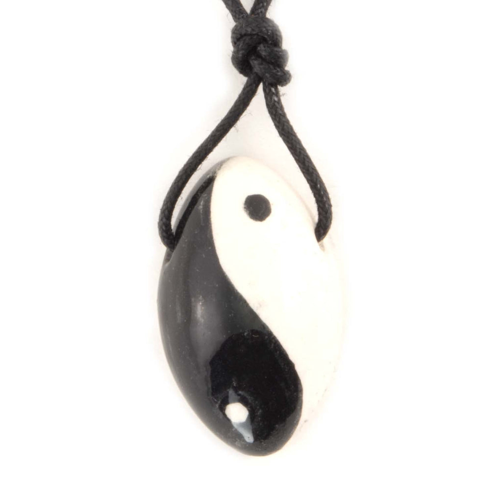 Curved Yin Yang Necklace