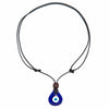 Small Drop Glass Evil Eye Necklace-Necklaces & Pendants-Siesta Crafts