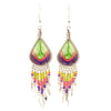 Peacock Bead Earrings