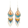 Peacock Bead Earrings