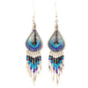 Peacock Bead Earrings