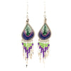 Peacock Bead Earrings