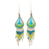 Peacock Bead Earrings