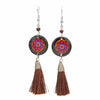 Mandala Tassel Earrings-Earrings-Siesta Crafts