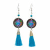 Mandala Tassel Earrings