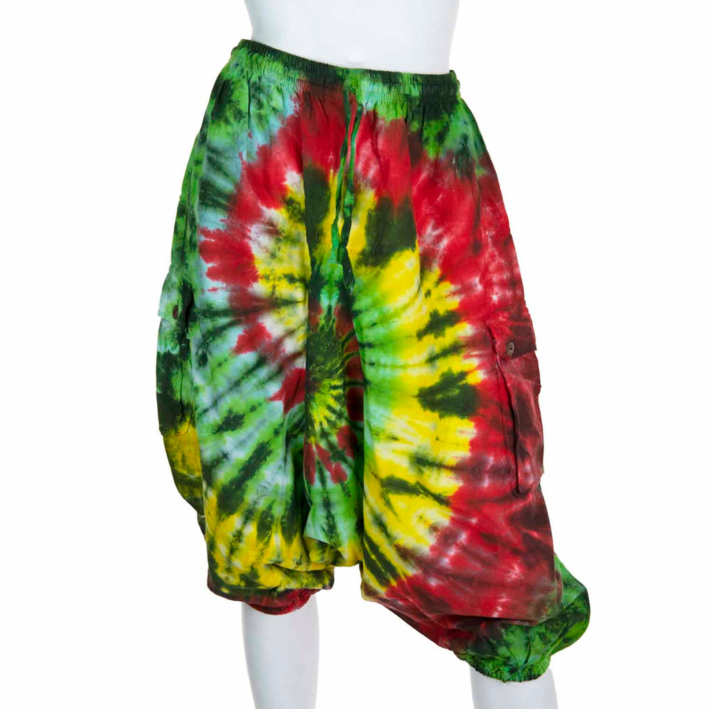 Tie Dye Ali Baba Short Trousers