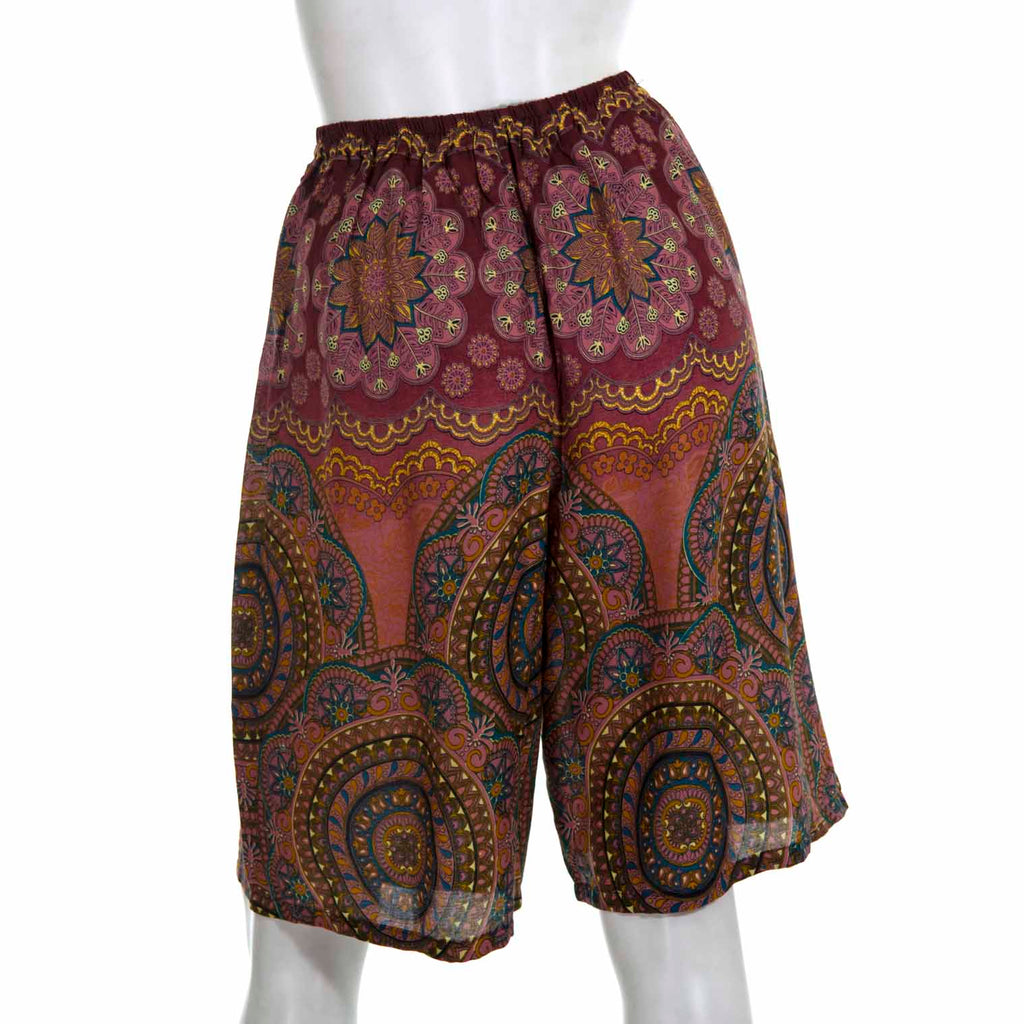 Thai Rose Knee Shorts-Shorts-Siesta Crafts