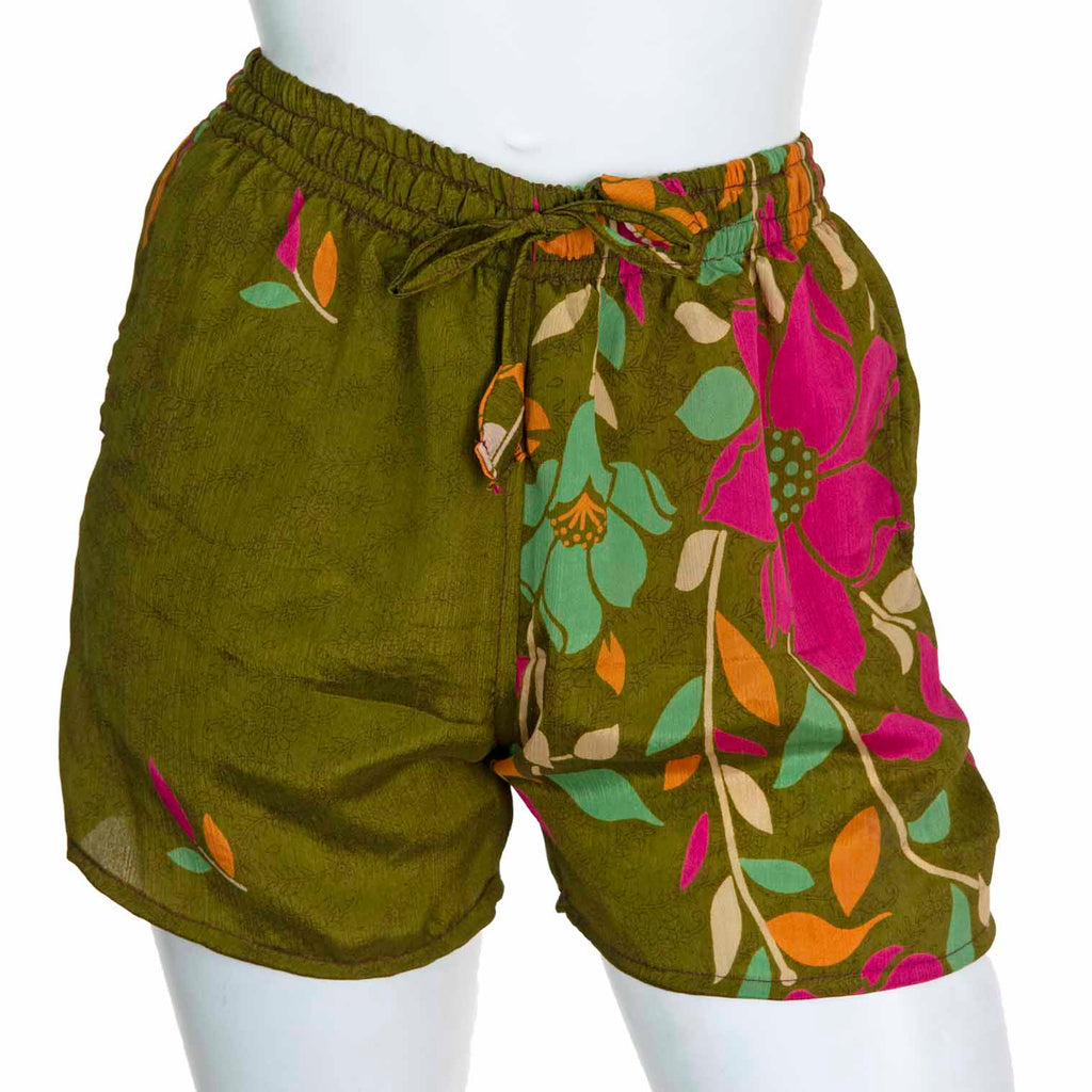 Recycled Sari Shorts-Shorts-Siesta Crafts