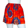 Bright and Bold Tie Dye Shorts with Pockets-Shorts-Siesta Crafts