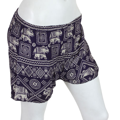 Thai Elephant Ladies Shorts-Shorts-Siesta Crafts