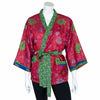 Short Recycled Sari Kimono-Tops-Siesta Crafts