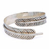 Nepalese Silver Feather Bracelet-Bracelets & Wristbands-Siesta Crafts