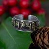 Nepalese Silver Om Ring