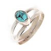 Turquoise Stone Nepalese Silver Ring-Rings-Siesta Crafts