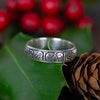 Ashtamangala Nepalese Silver Ring