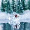 Garnet Stone Nepalese Silver Ring