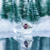 Garnet Spirals Nepalese Silver Ring