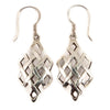 Endless Knot Cage Silver Earrings