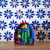 Lady with Flowers Retablo