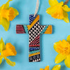 Multi Colour Soapstone Cross with Twine