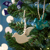 Dove Soapstone Christmas Decoration - Natural