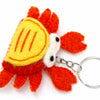 Crab Felt Keyring