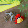 Crab Felt Keyring