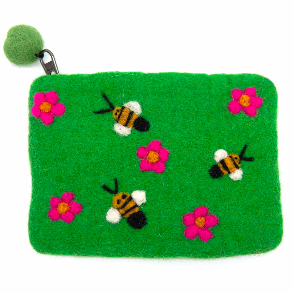 Bees Felt Purse