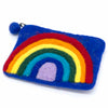 Rainbow Felt Purse