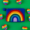 Rainbow Felt Purse