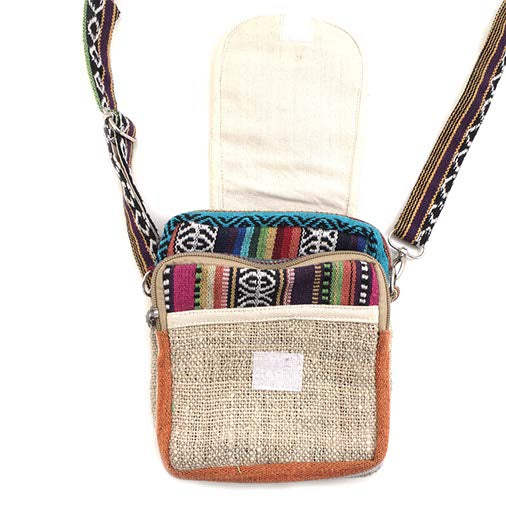 Hemp Patch Explorer Bag-Bags & Purses-Siesta Crafts