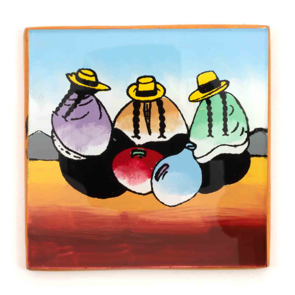 Peruvian Women Coaster Set-Kitchen & Tableware-Siesta Crafts