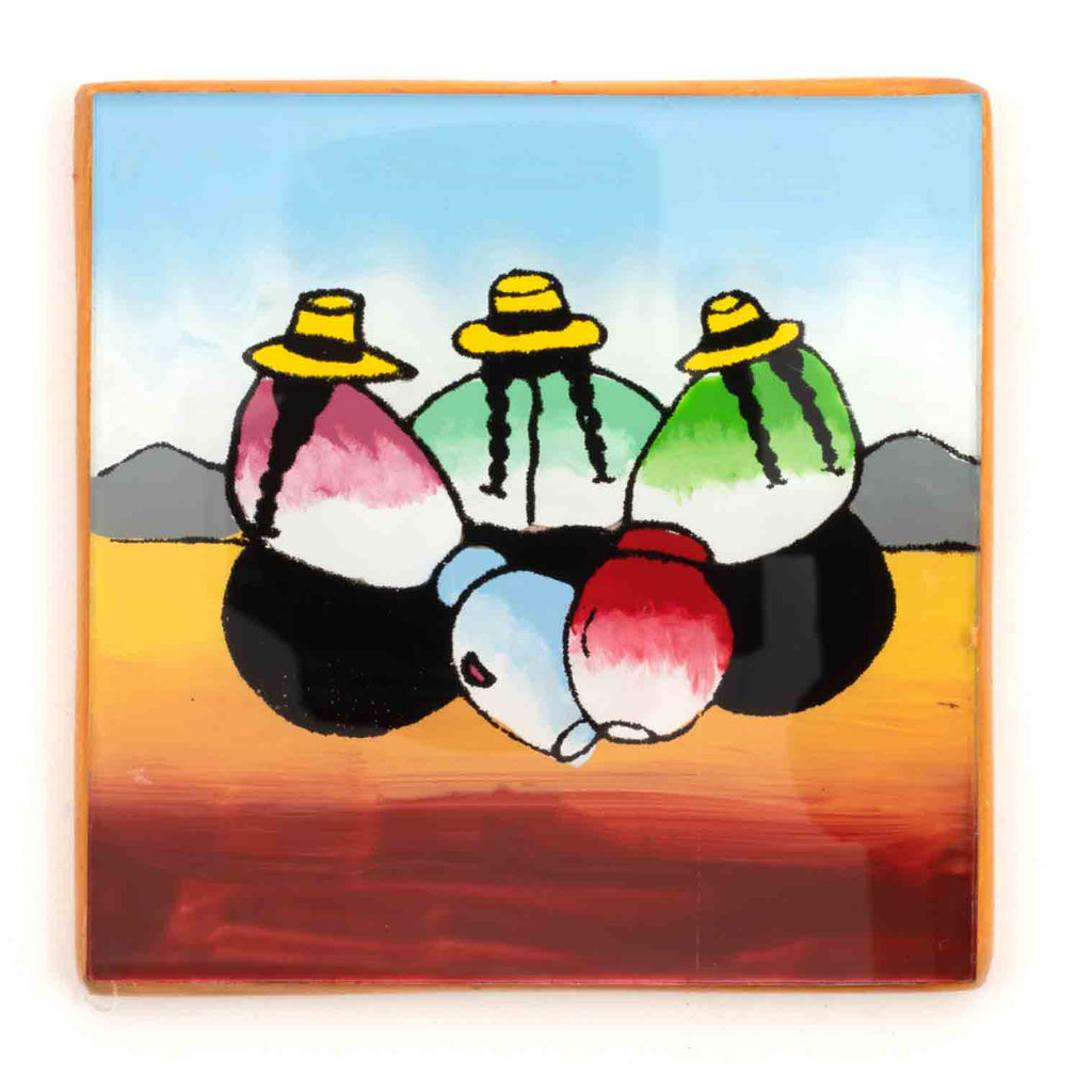 Peruvian Women Coaster Set-Kitchen & Tableware-Siesta Crafts