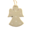 Angel Soapstone Christmas Decoration - Natural